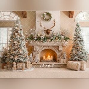 Christmas backdrop 10x6.5